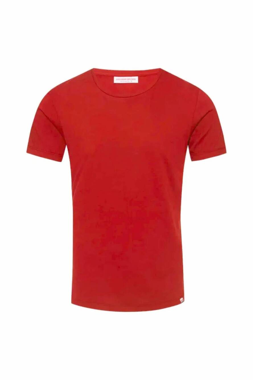 NEW ORLEBAR BROWN men's standard tee in firestone